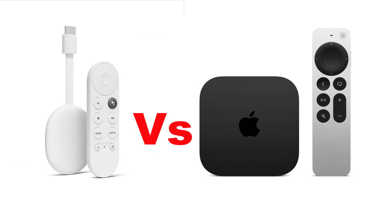 Chromecast con Google TV VS Apple TV 4K (2022): características,  diferencias y precios